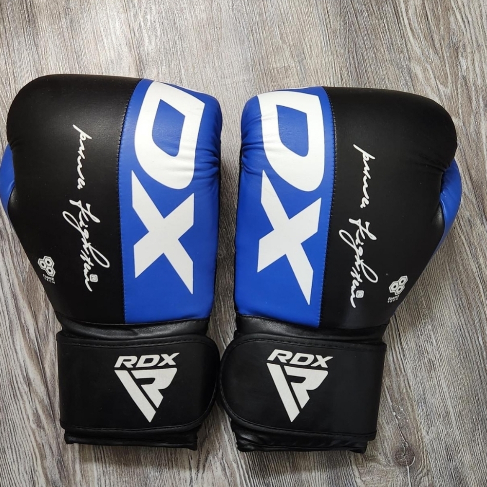 RDX Blue and Black Boxing Gloves